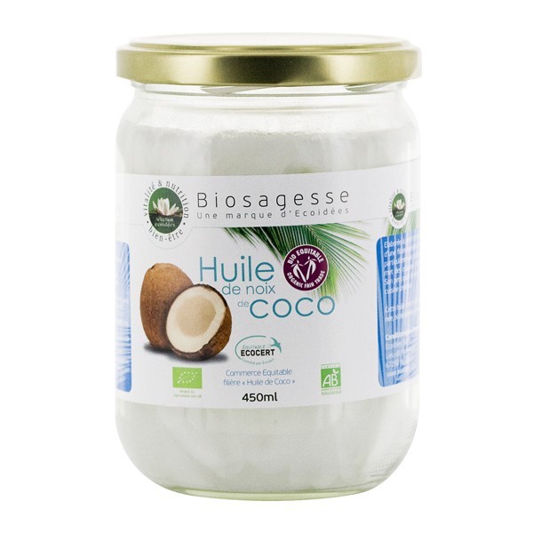 Huile de Noix de coco BIO - pot de 500 ml - Ecoidées Noix de Coco 1