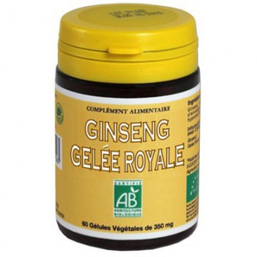 Ginseng & Gelée Royale Bio, 60 gélules - Abeille Forestière