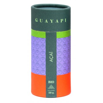 Açai Bio en poudre - Guayapi - 50 g : force et vitalité