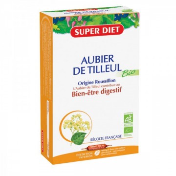 Aubier de Tilleul Bio - Super Diet - 20 ampoules de 15 ml