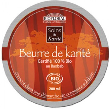 Beurre de Karité Baobab BIO - Biofloral - 200 ml