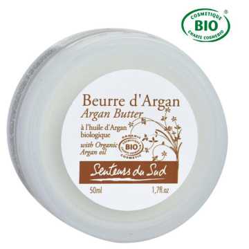 Beurre à l'huile d'argan Bio -50ml-Senteurs du Sud