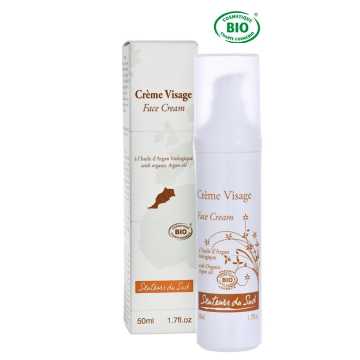 Crème visage à l'huile d'Argan BIO - 50 ml -
