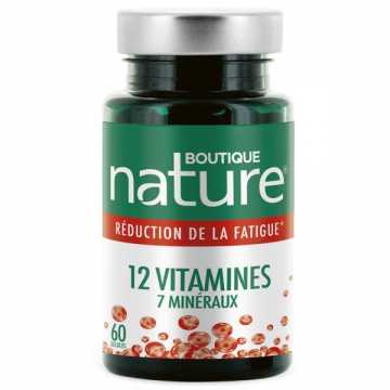 12 vitamines 7 minéraux - 60 gélules - Boutique Nature