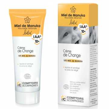 Crème de change bébé Bio au miel de Manuka IAA10+ - 75 ml - Comptoirs et compagnies -