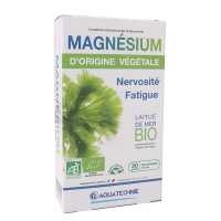 Magnésium végétal bio et végan - 30 gélules -Aquatechnie