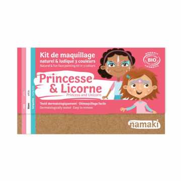 Kit de Maquillage Bio 3 couleurs - Princesse & Licorne - Namaki
