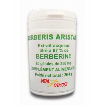 Berberine - 350 mg - 120 gélules - Vital osmose .