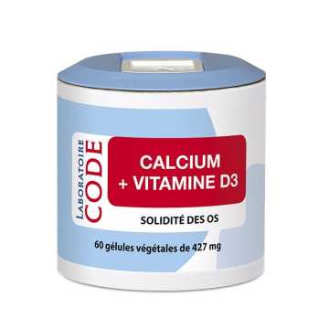 Calcium + Vit D3 - 60 géls - Laboratoire Code
